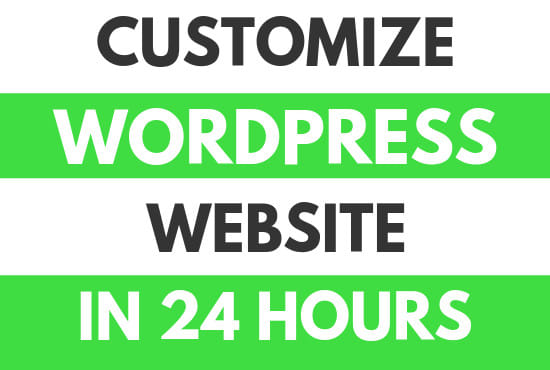 Gig Preview - Create and customize wordpress website as you need