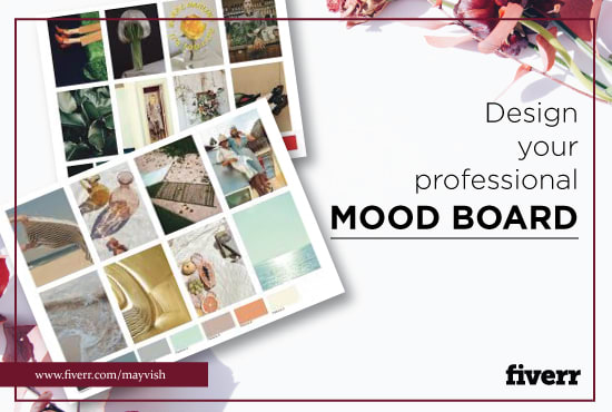 Gig Preview - Design a mood board with color palettes for your brand