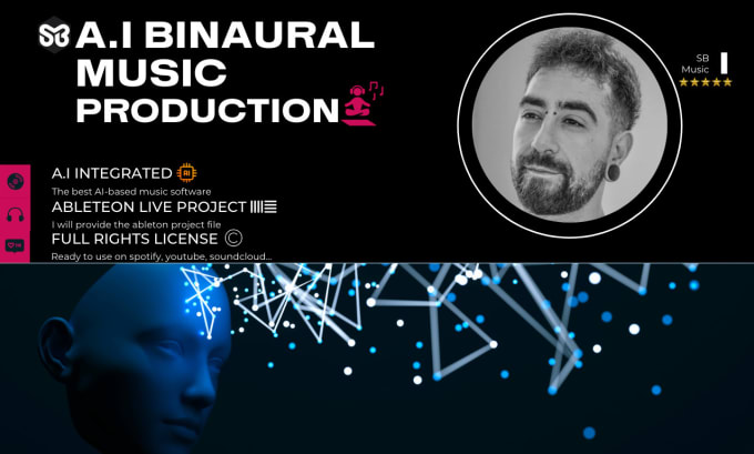 Gig Preview - Produce binaural beats music with ai