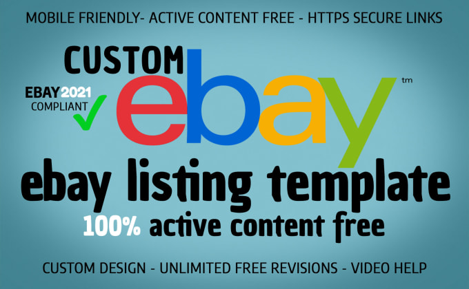 Gig Preview - Design responsive ebay listing template