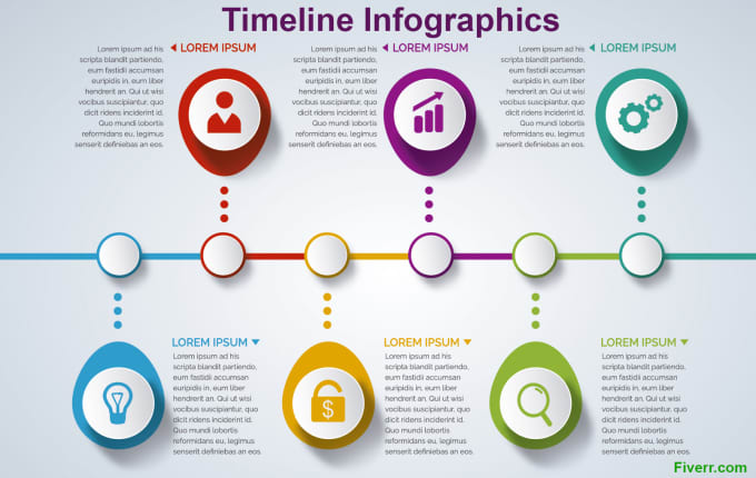 Gig Preview - Design awesome timeline infographics