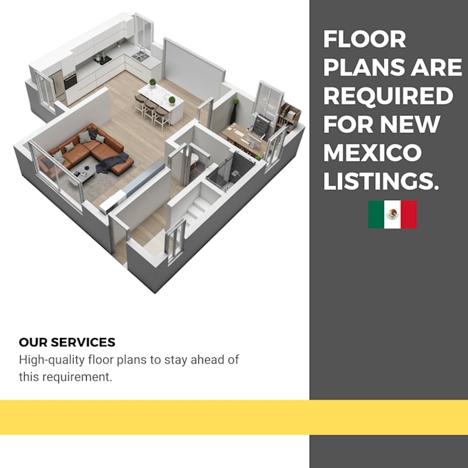 Gig Preview - Create stunning 3d floor plans and interior renderings for your airbnb listing