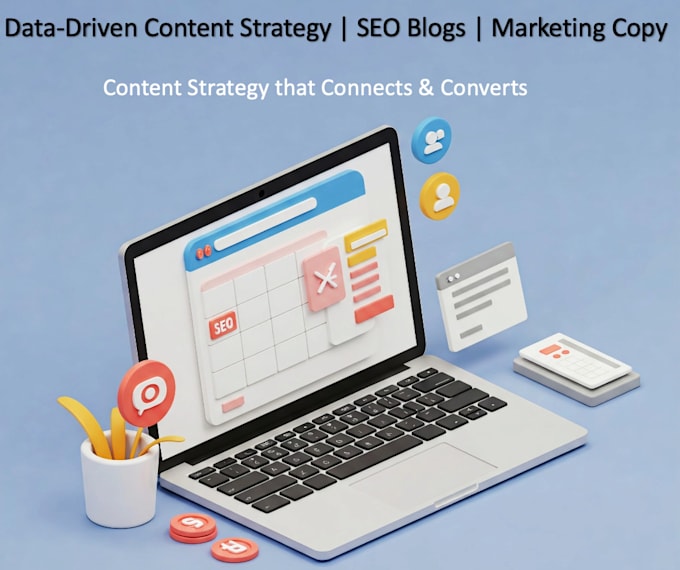 Gig Preview - Craft your content strategy, SEO blogs, engaging web content and marketing copy