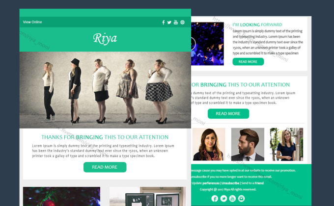 Gig Preview - Design responsive html email template