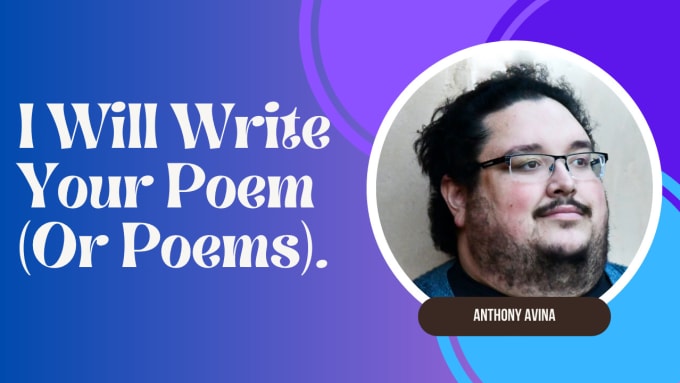 Gig Preview - Write custom poems or poetry collections