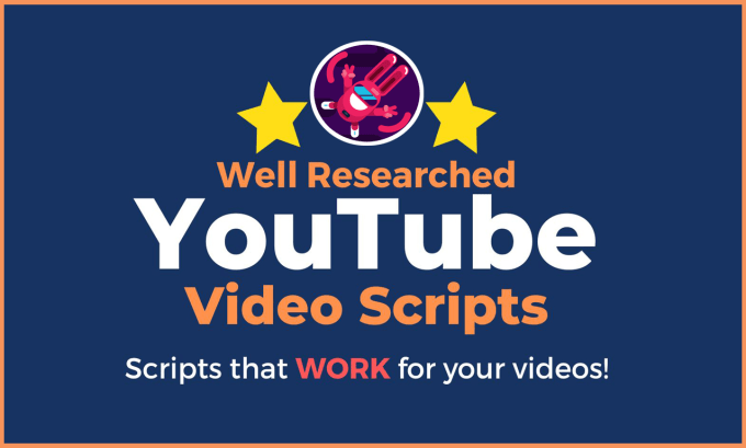 Gig Preview - Research and write a script for your youtube video