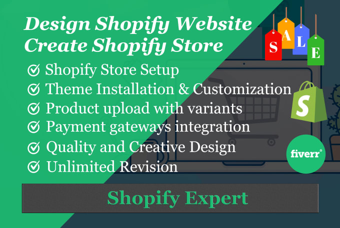 Gig Preview - Design a perfect shopify website, shopify store