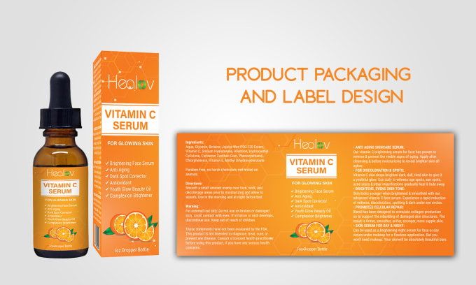 Gig Preview - Do product packaging design and product label design