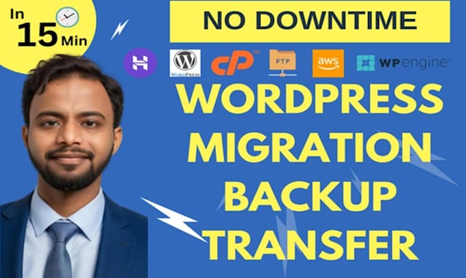 Gig Preview - Copy, clone, move, migrate, or transfer wordpress website in 1 hour