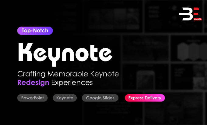 Gig Preview - Redesign amazing keynote for you