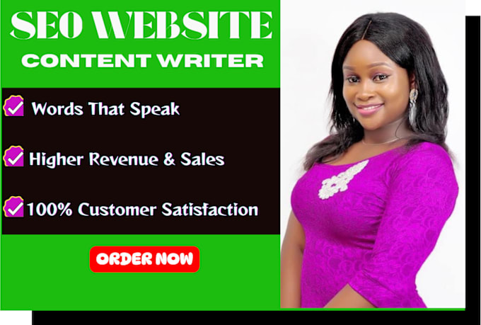 Gig Preview - Provide website copywriting services, seo website content