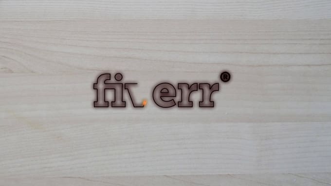 Gig Preview - Create an amazing laser wood burning logo reveal