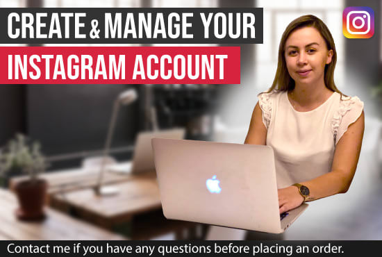 Gig Preview - Create and manage your instagram account