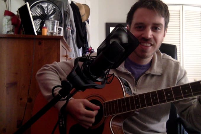 Gig Preview - Record a song with vocals and acoustic guitar