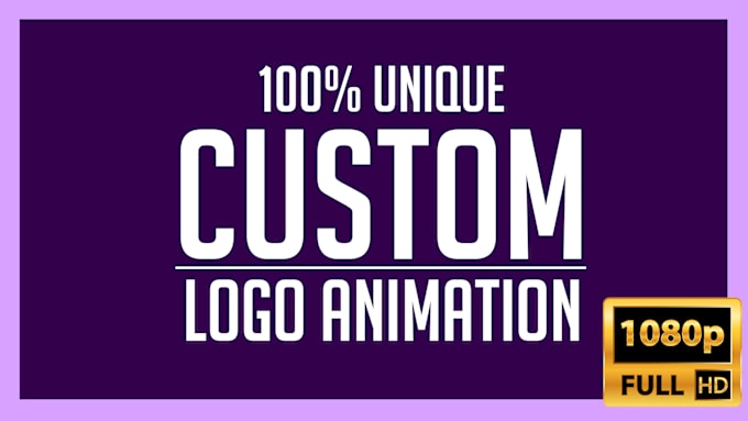 Gig Preview - Make trendy custom logo animation