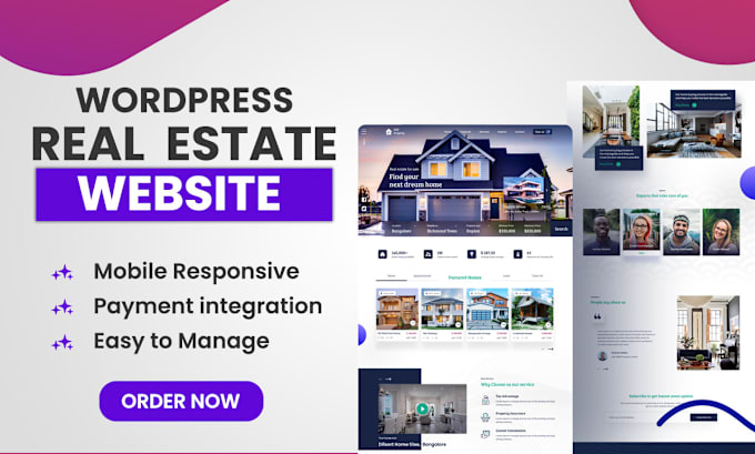 Gig Preview - Create real estate website in wordpress