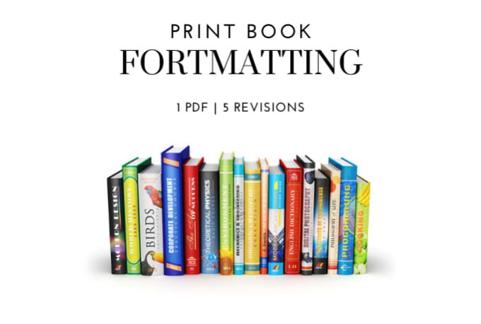 Gig Preview - Format your book or novel into a print book