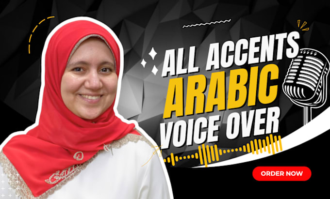 Gig Preview - Do female arabic voice over, arabic voice over, arabic voiceover, arabic voice