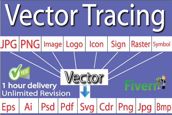 Gig Preview - Convert raster to vector within 1 hours