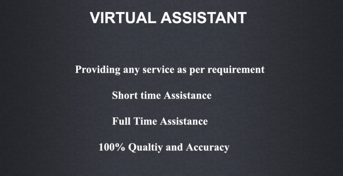 Gig Preview - Be your virtual assistant