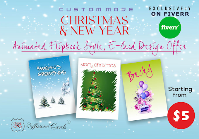 Gig Preview - Create unforgettable memories with customised christmas card