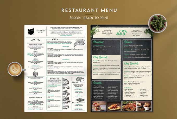 Bestseller - design an attractive restaurant menu