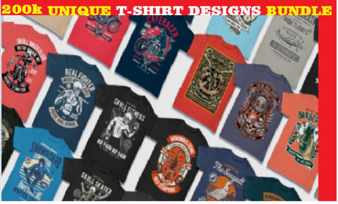 Gig Preview - Send you 200k best selling designs for print on demand business