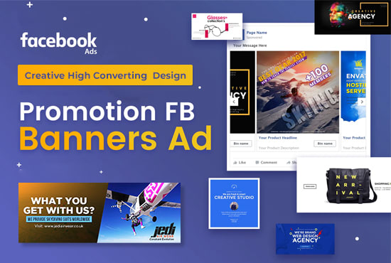 Bestseller - design high converting facebook ads, banner, cover