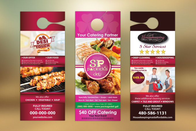 Gig Preview - Design professional door hanger in 24 hours