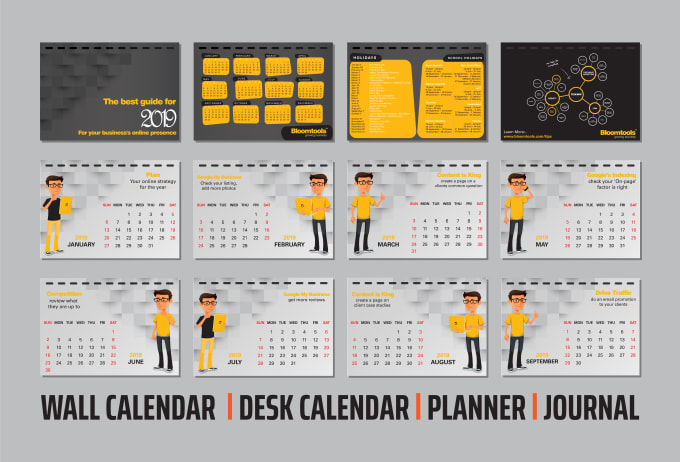 Gig Preview - Design creative planner or journal or calendar