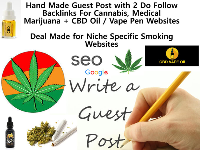 Gig Preview - Create a guest post for your cannabis, medical marijuana or cbd oil website