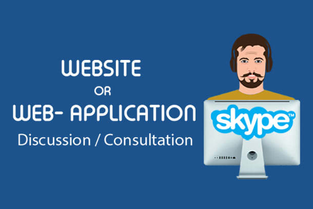 Gig Preview - Chat and discuss your website or web application with you