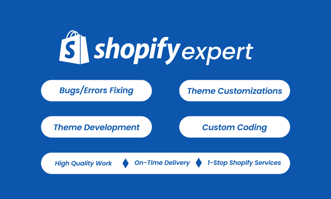 Gig Preview - Do shopify coding, bug fix and theme customization