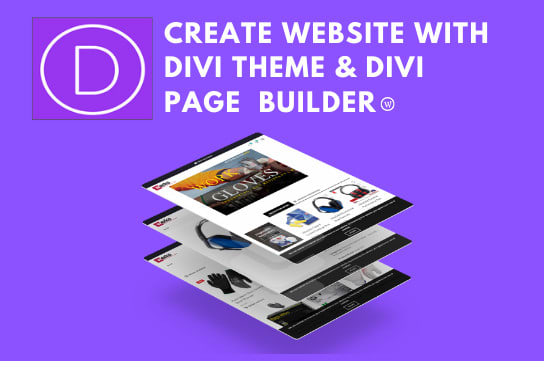 Gig Preview - Create a website with divi theme or divi page builder