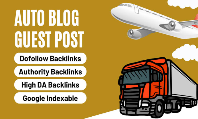 Gig Preview - Do guest post on auto blog with dofollow backlink