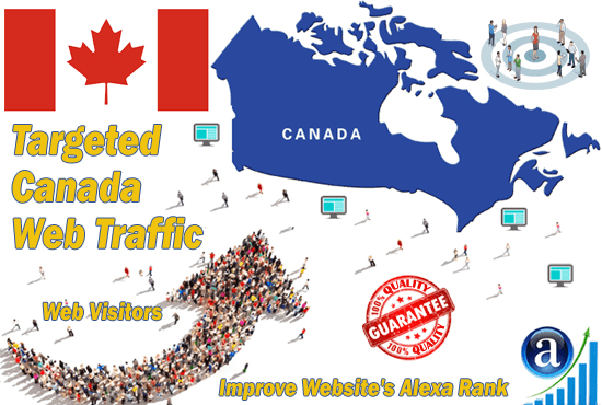 Gig Preview - Send targeted canada organic traffic