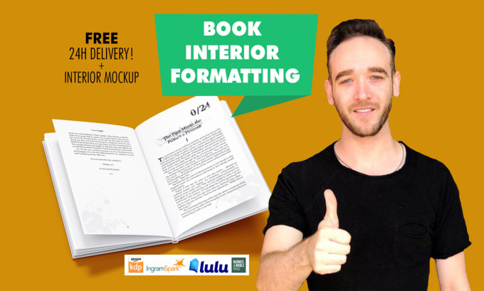 Gig Preview - Do book formatting for KDP, ingramspark or lulu in 24 h