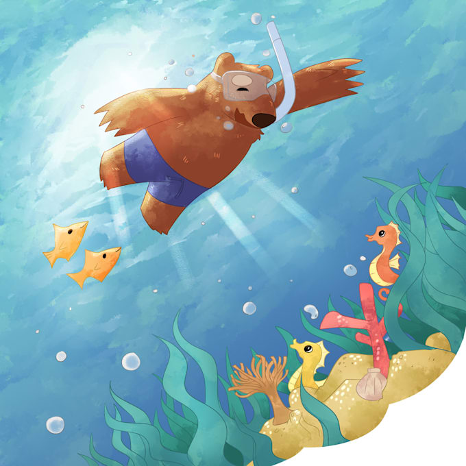 Gig Preview - Make professional childrens book illustration and cover