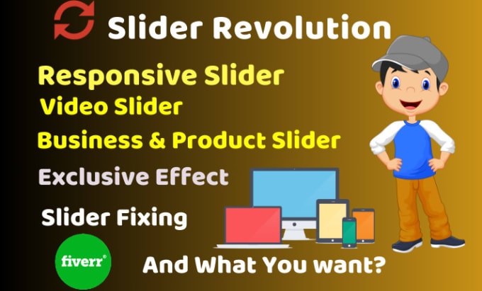 Gig Preview - Create and fix slider revolution, website slider and banner