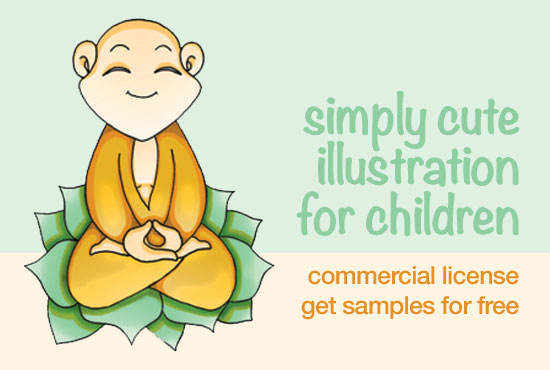 cute illustration for children book