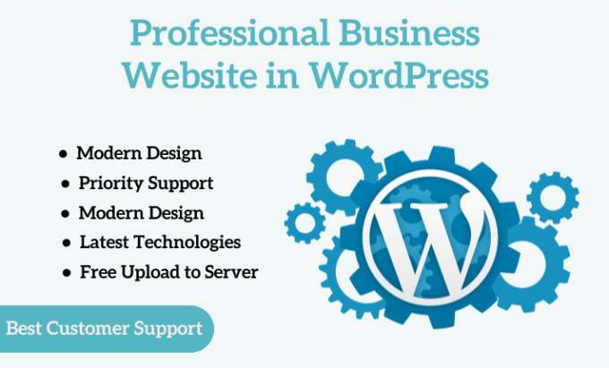 Gig Preview - Make professional business website in wordpress