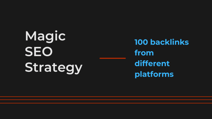 Gig Preview - Do super magic seo strategy