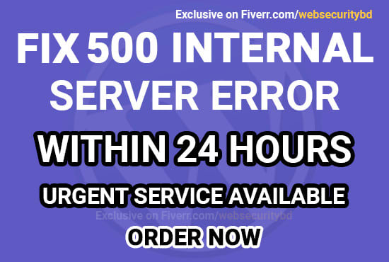 Gig Preview - Fix  500 internal server error in wordpress site