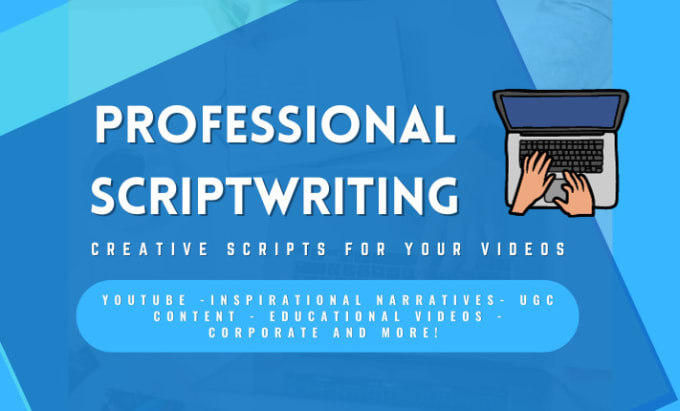 Bestseller - write a creative and professional script for your video