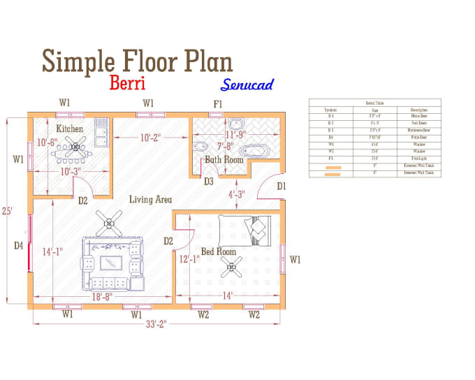 Gig Preview - Draw  a floor plans in autocad