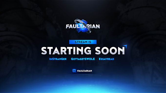 Gig Preview - Create an animated stream starting soon screen for twitch