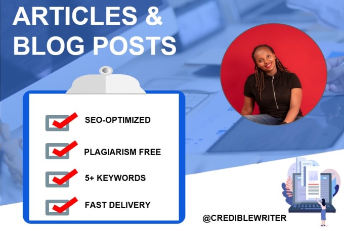 Gig Preview - Write professional articles and blog posts within 24hrs