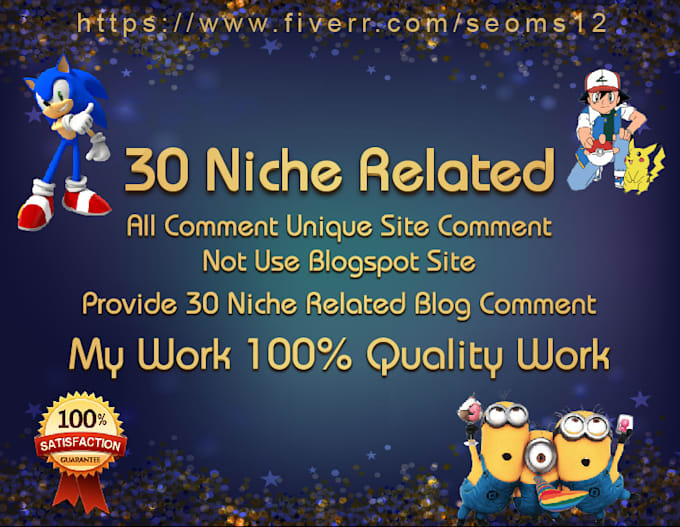 do 30 niche relevant blog commemt quality work