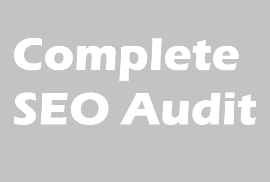 Gig Preview - Do complete SEO audit of your website