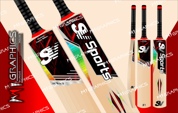 Gig Preview - Provide cricket bat stickers unique design